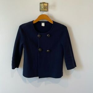 Jcrew ladies sweater jacket with buttons, XS Navy